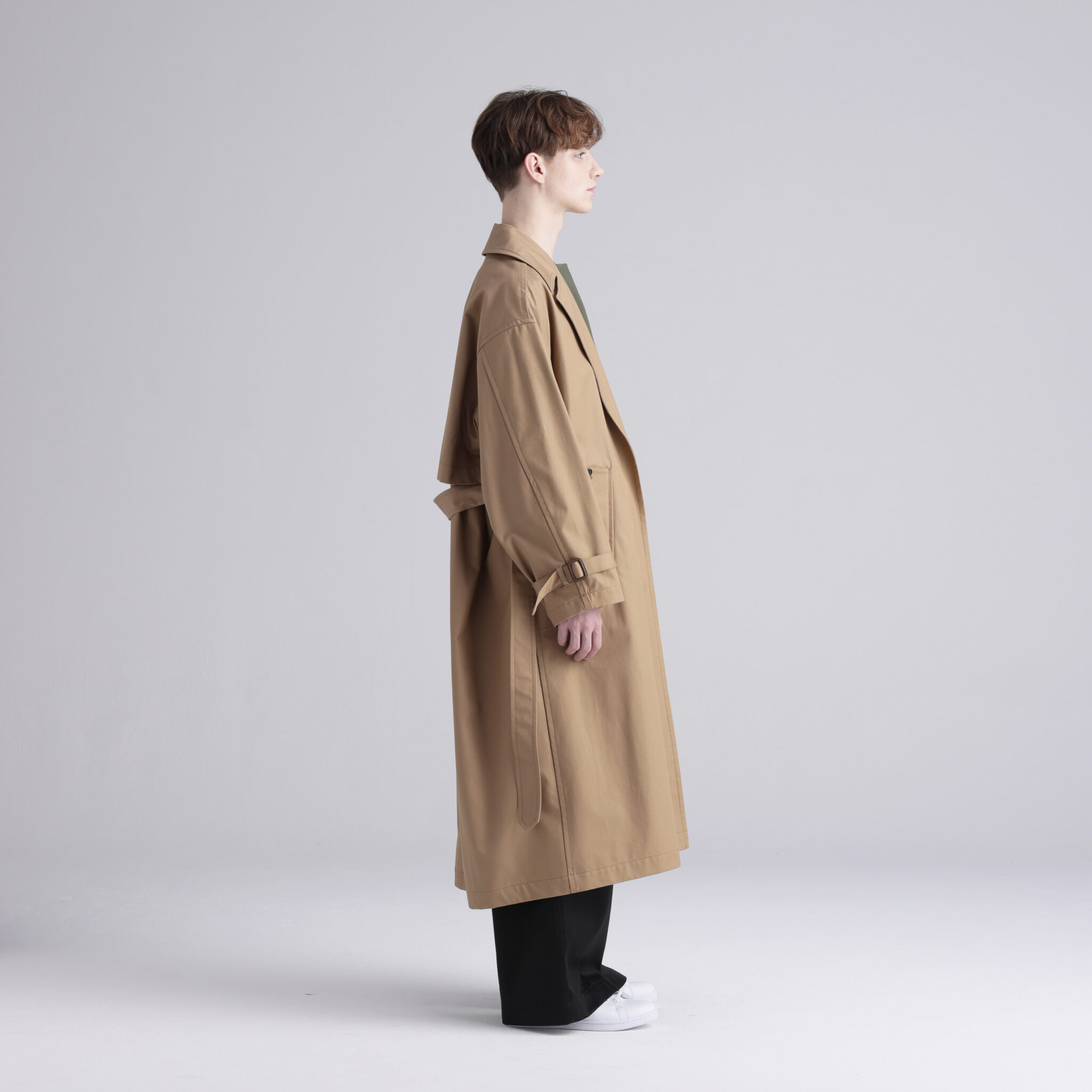 超高品質 【本日限り！】enof twill long coat ホワイトMサイズ